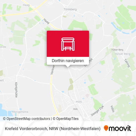 Krefeld Vorderorbroich Karte