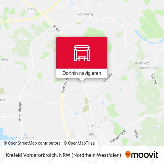 Krefeld Vorderorbroich Karte