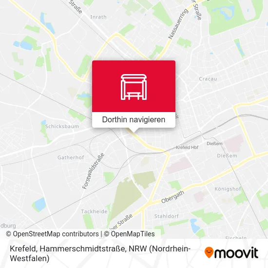 Krefeld, Hammerschmidtstraße Karte