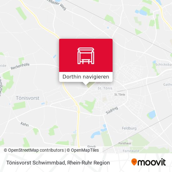 Tönisvorst Schwimmbad Karte