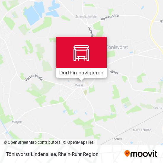 Tönisvorst Lindenallee Karte