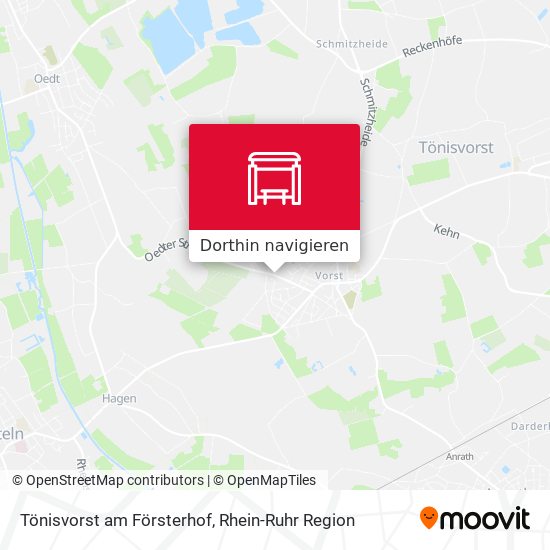 Tönisvorst am Försterhof Karte