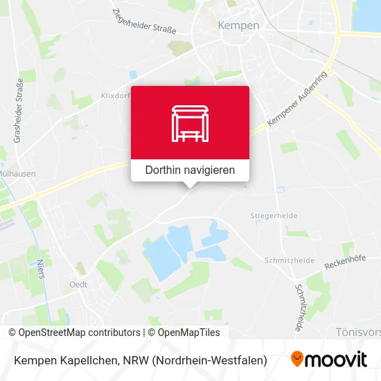 Kempen Kapellchen Karte