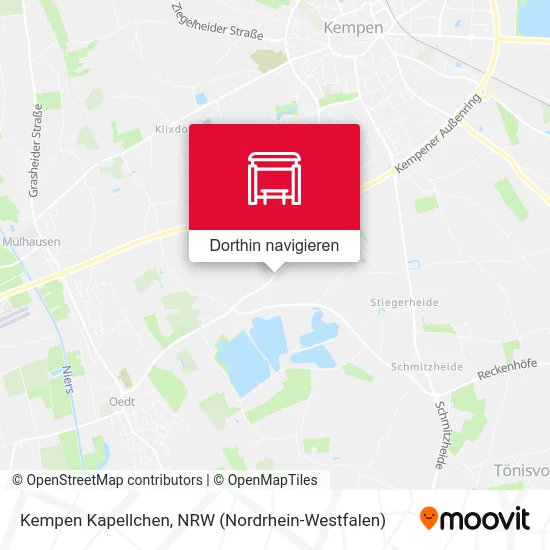 Kempen Kapellchen Karte