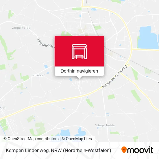 Kempen Lindenweg Karte