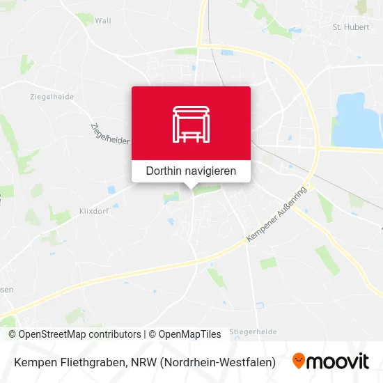 Kempen Fliethgraben Karte