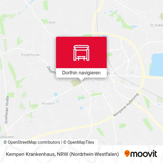 Kempen Krankenhaus Karte