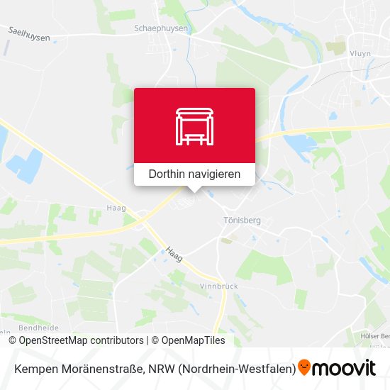Kempen Moränenstraße Karte