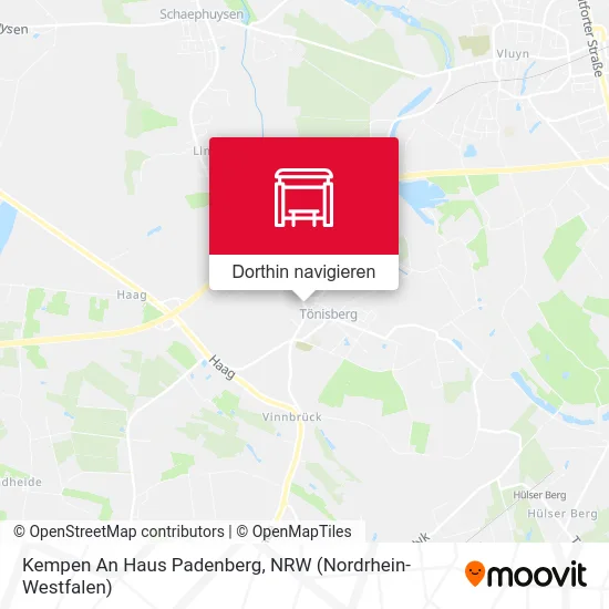 Kempen An Haus Padenberg Karte