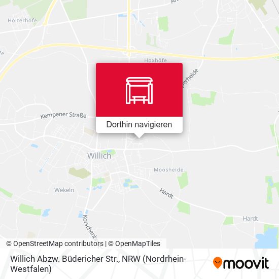 Willich Abzw. Büdericher Str. Karte