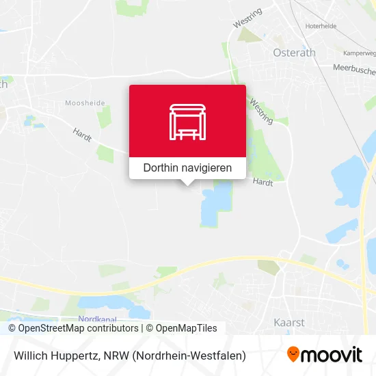 Willich Huppertz Karte