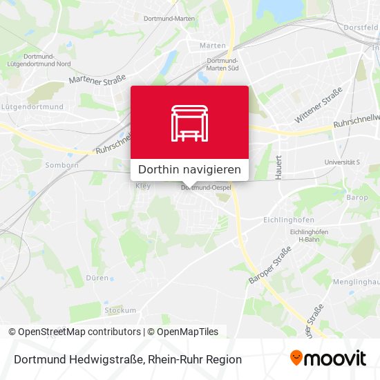 Dortmund Hedwigstraße Karte