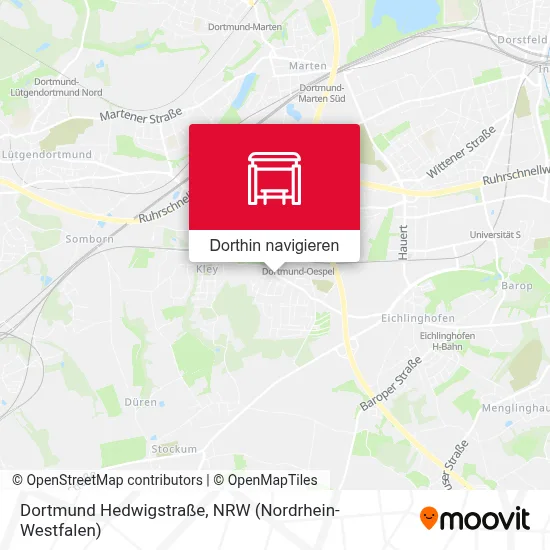 Dortmund Hedwigstraße Karte