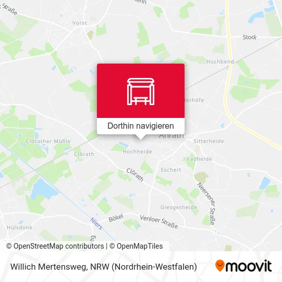 Willich Mertensweg Karte