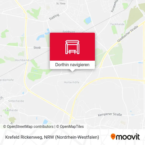 Krefeld Rickenweg Karte