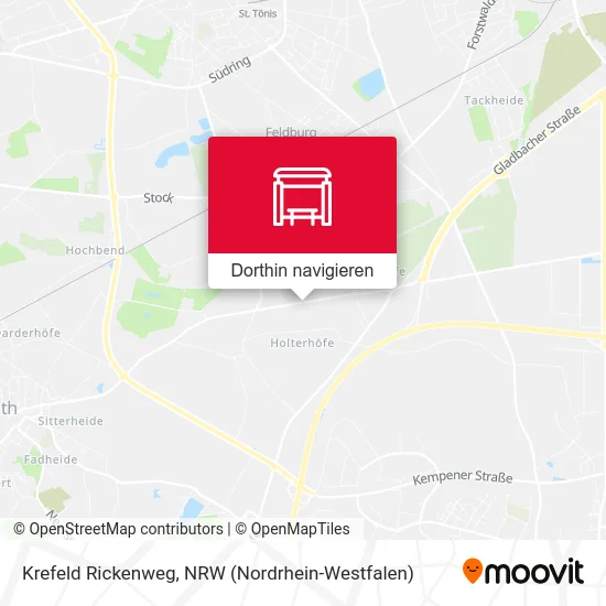 Krefeld Rickenweg Karte