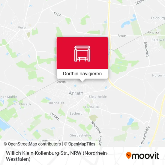 Willich Klein-Kollenburg-Str. Karte