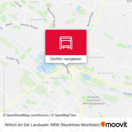 Willich An Der Landwehr Karte