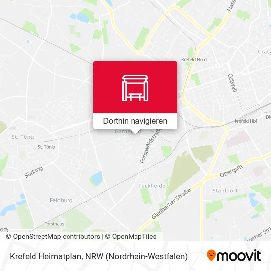 Krefeld Heimatplan Karte