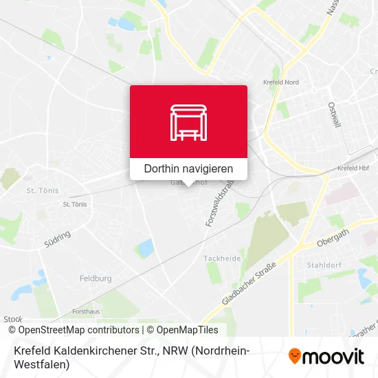 Krefeld Kaldenkirchener Str. Karte