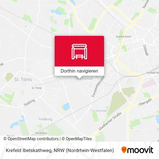 Krefeld Ibelskathweg Karte