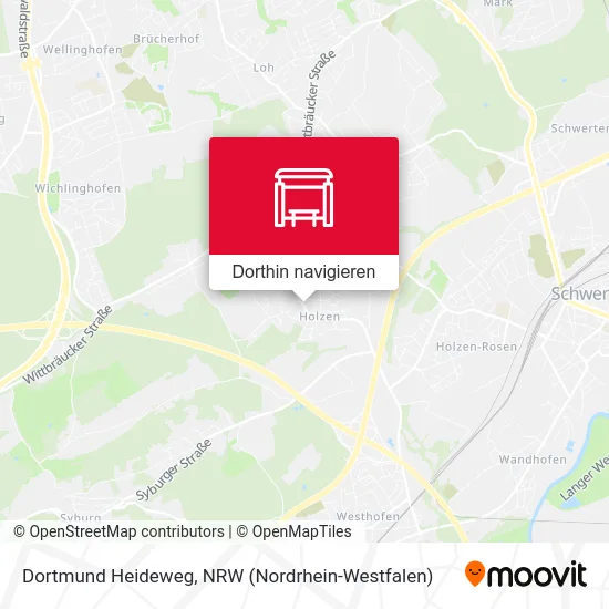 Dortmund Heideweg Karte
