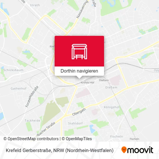 Krefeld Gerberstraße Karte