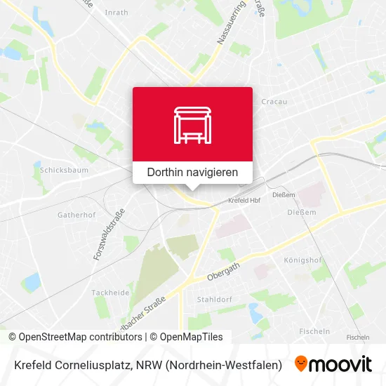 Krefeld Corneliusplatz Karte