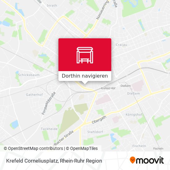 Krefeld Corneliusplatz Karte