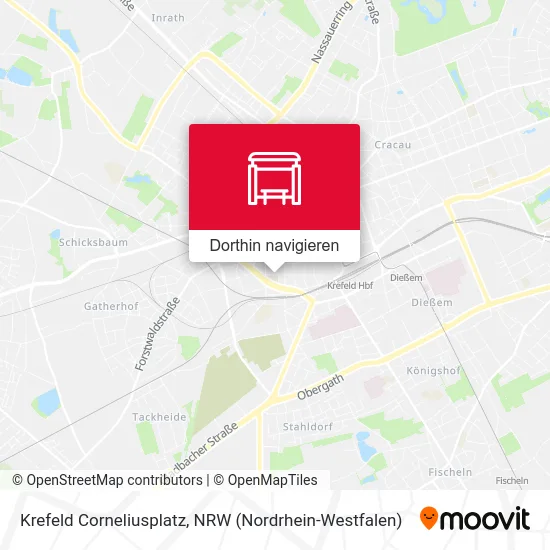 Krefeld Corneliusplatz Karte