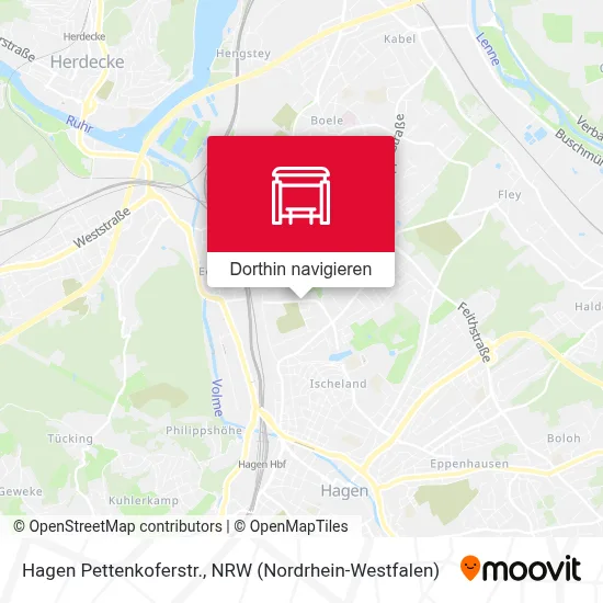 Hagen Pettenkoferstr. Karte