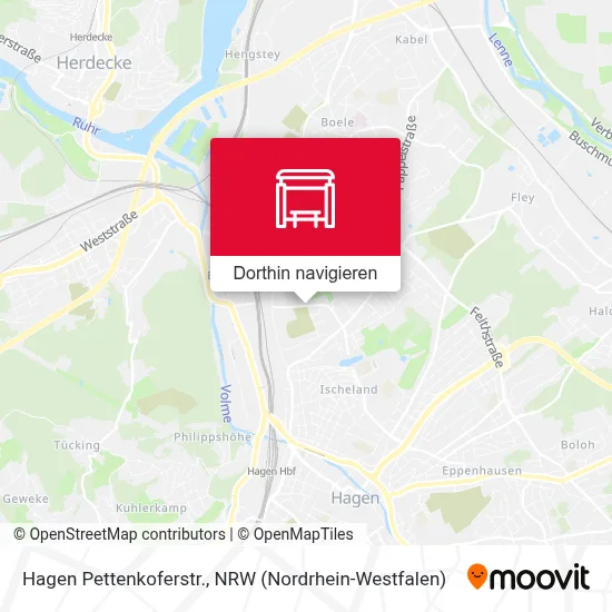 Hagen Pettenkoferstr. Karte