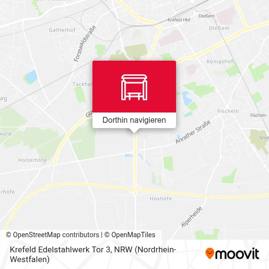 Krefeld Edelstahlwerk Tor 3 Karte