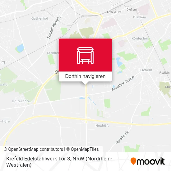 Krefeld Edelstahlwerk Tor 3 Karte