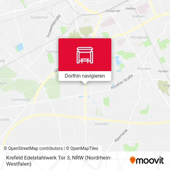 Krefeld Edelstahlwerk Tor 3 Karte