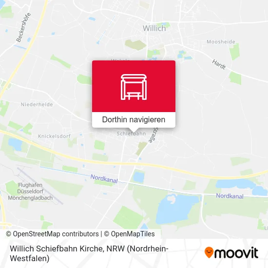 Willich Schiefbahn Kirche Karte