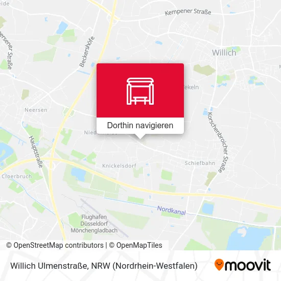 Willich Ulmenstraße Karte