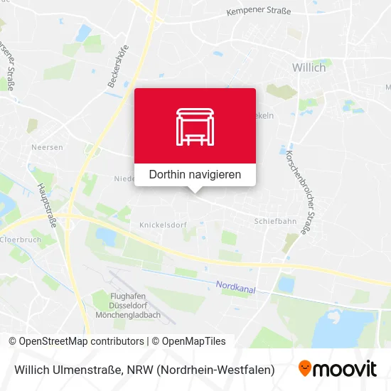 Willich Ulmenstraße Karte