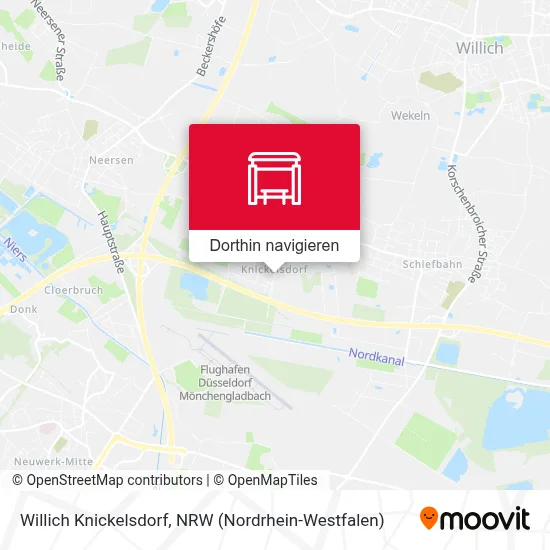 Willich Knickelsdorf Karte
