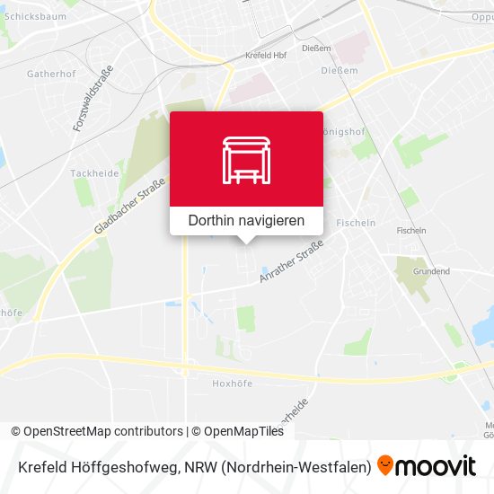 Krefeld Höffgeshofweg Karte