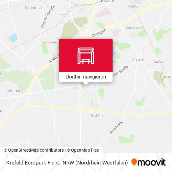 Krefeld Europark Ficht. Karte