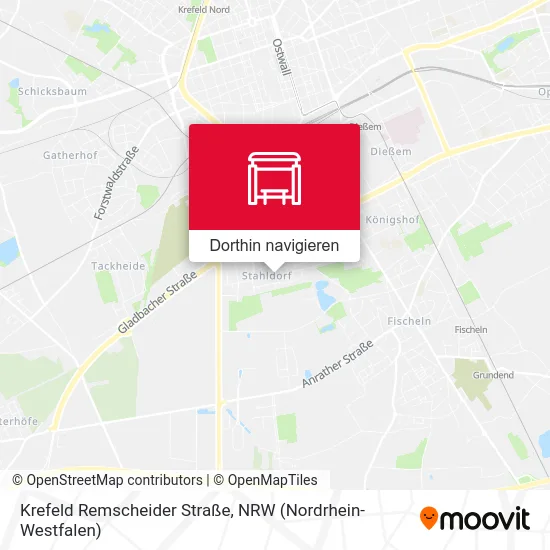 Krefeld Remscheider Straße Karte