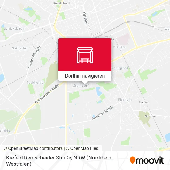 Krefeld Remscheider Straße Karte