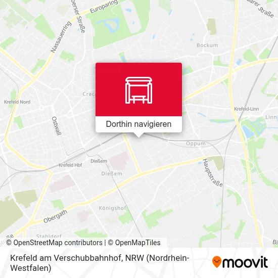 Krefeld am Verschubbahnhof Karte