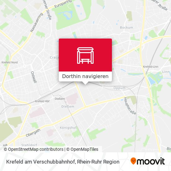 Krefeld am Verschubbahnhof Karte