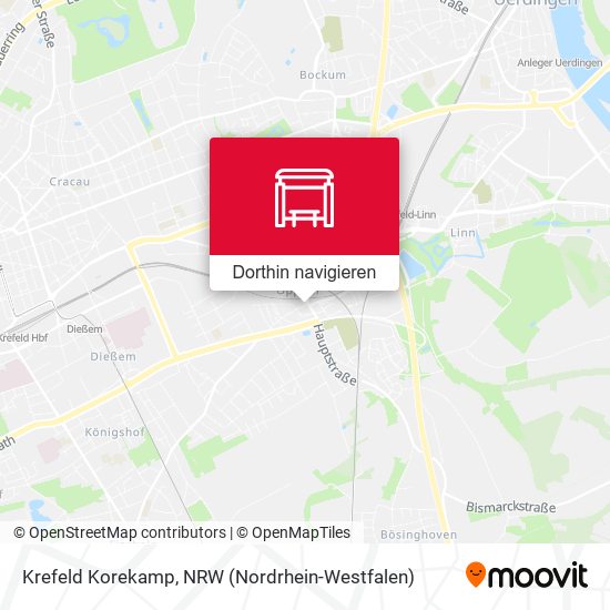 Krefeld Korekamp Karte