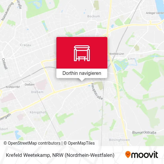 Krefeld Weetekamp Karte