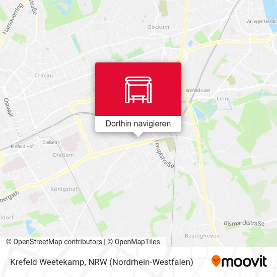 Krefeld Weetekamp Karte