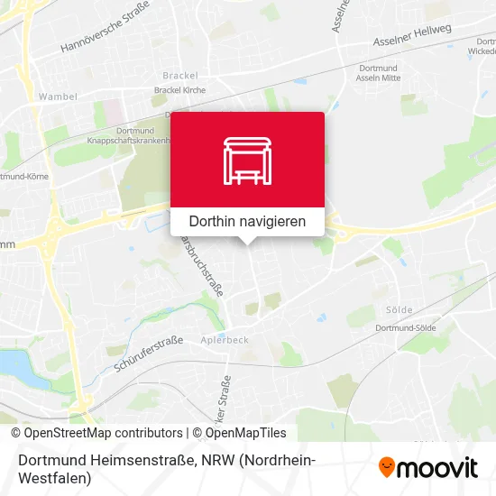 Dortmund Heimsenstraße Karte