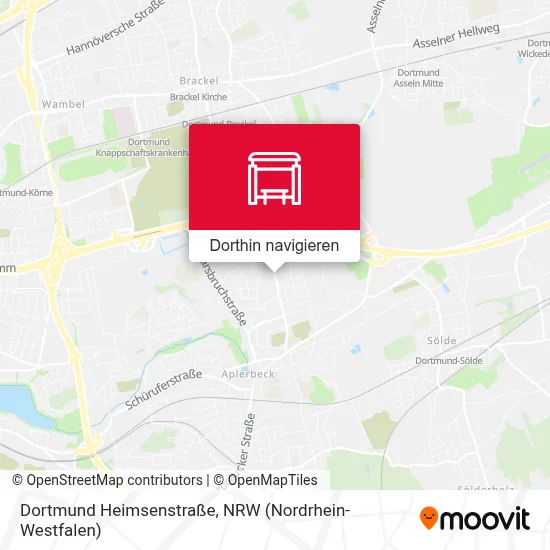 Dortmund Heimsenstraße Karte
